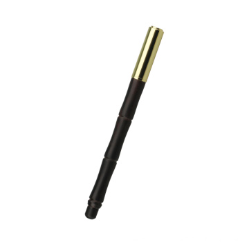Роскошная золотая ручка уникальная форма кости металлическая деревянная шариковая ручка с логотипом